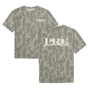 PRE Paper Route Empire Mossy Oak Greenleaf Camo T-Shirt – Original Hunting Style Tee for Men, Mossy Oak Camo 3D Shirt, Camo 3D T Shirt