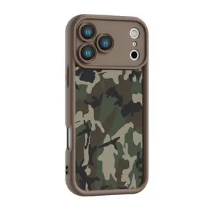 New Cool Trendy Camo iPhone 17 Pro Max Case Sika Shockproof Soft Rubber Cover for iPhone 17 Air Promax 17Pro 11-16 12 13 mini Cellphone Protector Gifts for Men Boy Hunter Outdoor Enthusiast