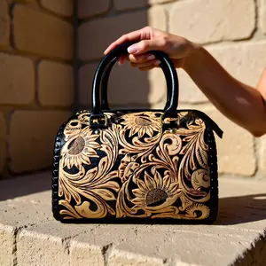 Sunflower Ridge Collection Hand Tooled  Speedy Handbag