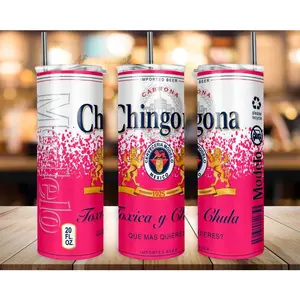 20oz Trendy Chingona Toxica Themed Tumbler Wrap, Stylish Novelty Sublimation Design, Premium Printable Tumbler Image Template, Perfect DIY Craft Decoration for Daily Drinkware Making