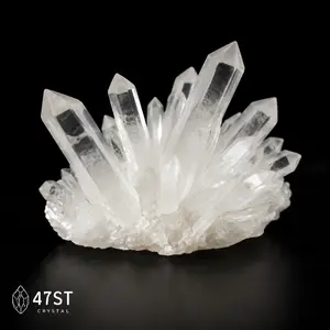 White Clear Quartz Cluster