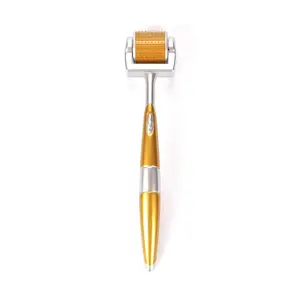 Professional Derma Roller 192 Individual Real Needles Titanium Micro Needles Microneedling Roller for Home Use with Storage Case & User Manual