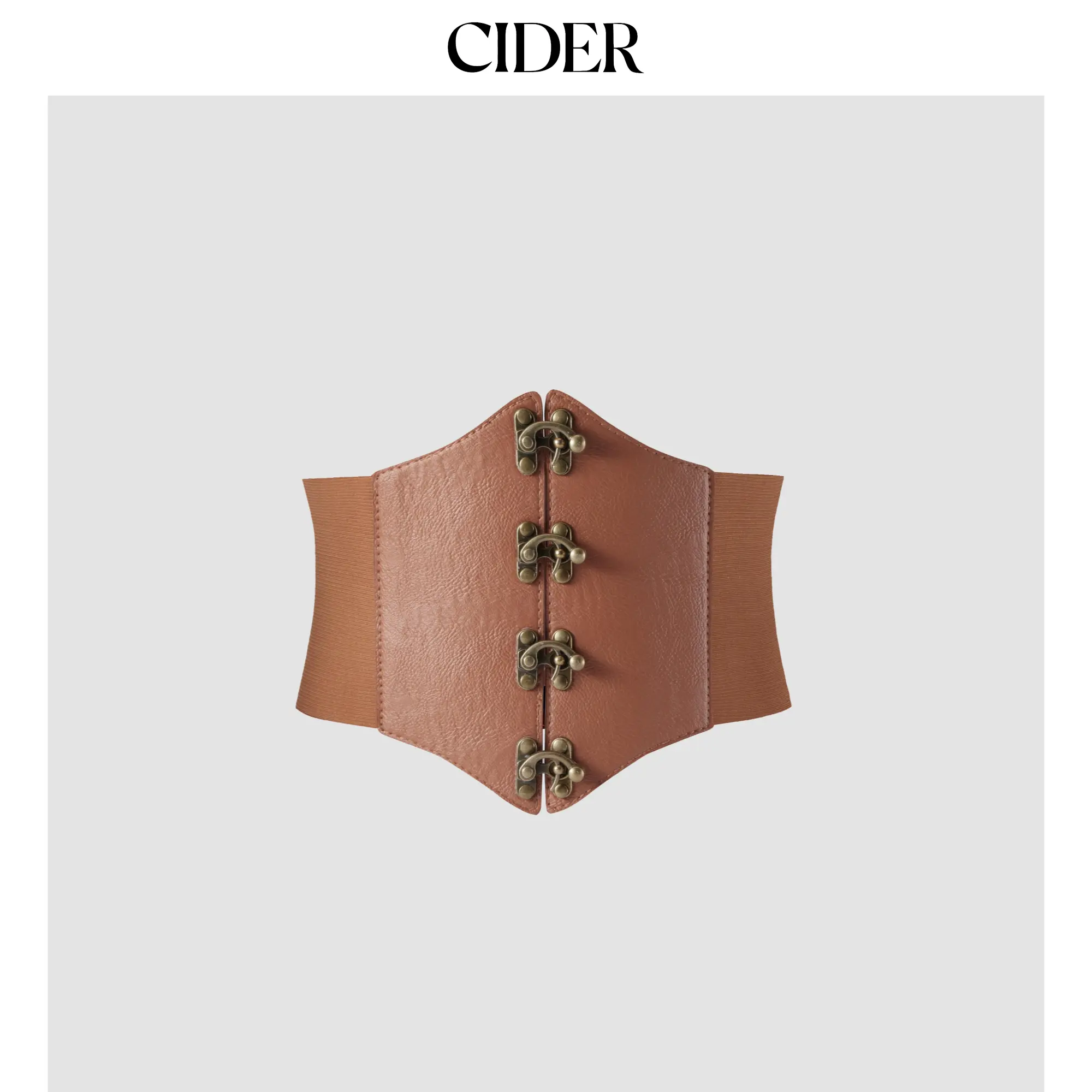 Cider [3 colors, size One Size-One Size] Buckle Corset Belt