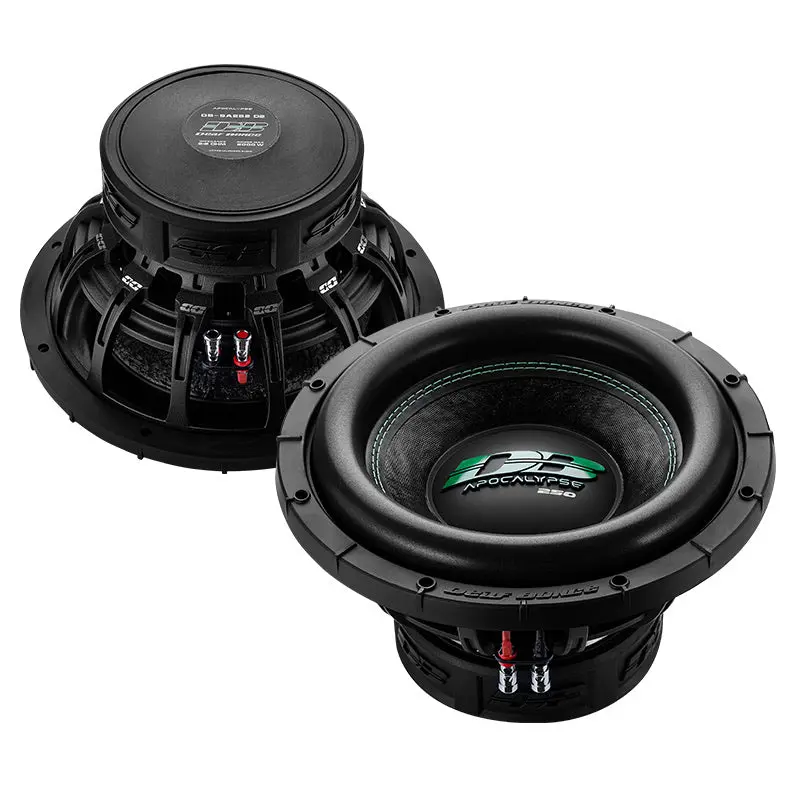 Deaf Bonce Apocalypse DB-SA252 D1 12" Car Audio Subwoofer Speakers - 1000W RMS, 2000W Max, Dual 1-Ohm High-Power Competition Unit for Audio System Upgrade