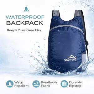 Lightweight Waterproof Foldable Backpack – Portable Outdoor Sports Bag for Camping, Hiking, Travel