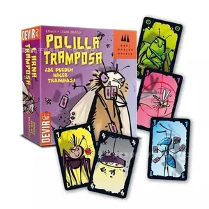 Mogel Motte Polilla Tramposa Card Game, Royal Xiaoqiang Cheating Moth, Devir-Game Moth Cheat, Fun and Strategic Card Game, Themed Card Game