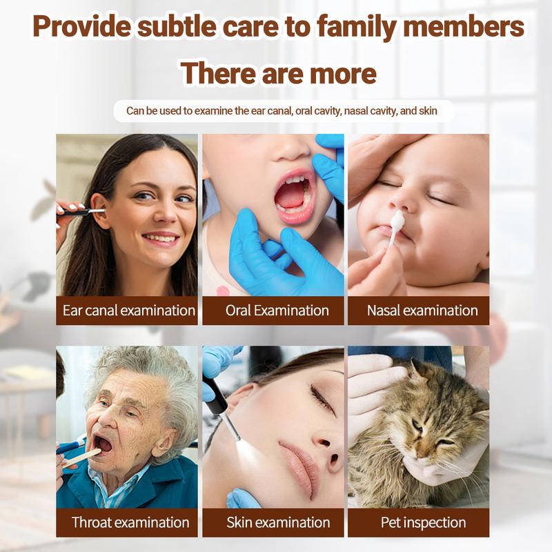 Smart 1080P HD Ear Camera Kit 9 Piece Set for iPhone & Androidh 6-9 Soft Silicone Spoons Rechargeable Battery Black Safe Wax Removal Tool with Crystal Clear View