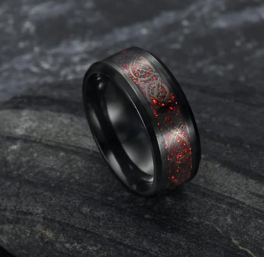 Asgard Crafted Basilisk Scale Wedding Ring