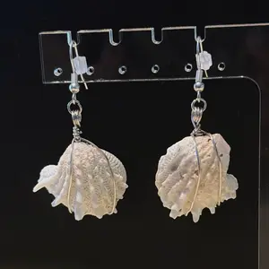 Spiny Jewelbox Shell Wire Wrapped Earrings Handcrafted Coastal Inspired Jewelry for Women