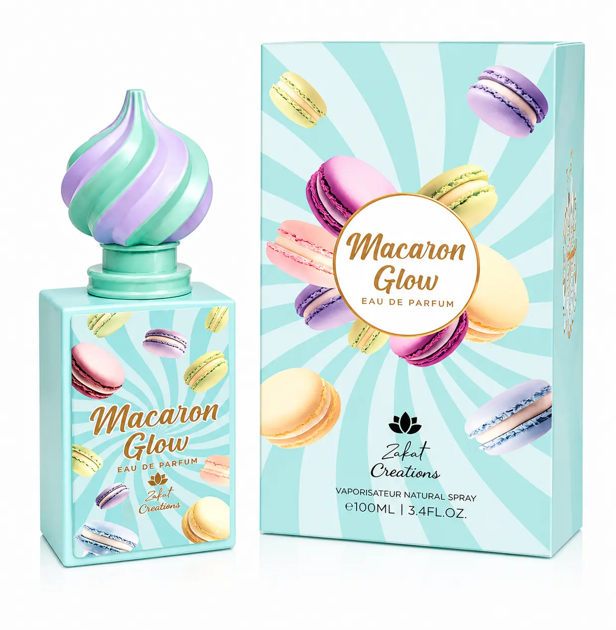 Macaron Glow By Zakat Eau De Parfum 100 ML (3.4 FL OZ) Unisex