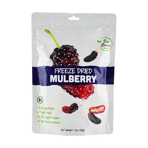 BIG GREEN Freeze Dried Mulberry 60g - 100% Natural Fruit Snack, Zero Sugar, No Additives, Healthy Diet Food