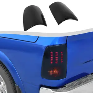 For 2009-2017 Dodge Ram Blackened Taillight Lamp Shell Cover Trim