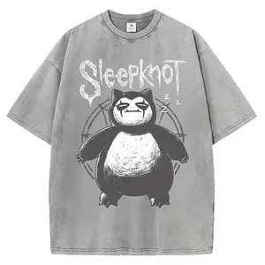Monsters Anime T-shirt Snorlax Sleepknot Graphic Tea, Anime & Manga Gifts Menswear Tshirts