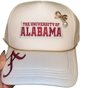 White Alabama Trucker Hat - Men's/Women's Fashion Accessory