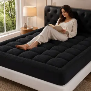 Ultra Plush Pillow Top Mattress Pad Queen, 1000GSM Thick Overfilled Bed Topper with Deep Pocket, Soft Cloud-Like Comfort for Cozy Sleep