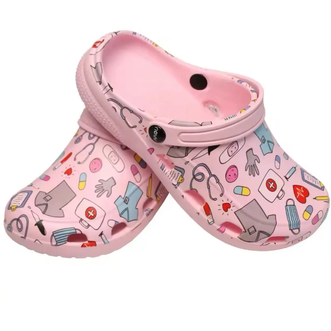 Women’s Clogs with Strap Lightweight Footwear for Nurses, Doctors, and Healthcare Workers Shoe Comfort Girl Sandal Slipper Slide Flipflop Ballroom Tsinelas