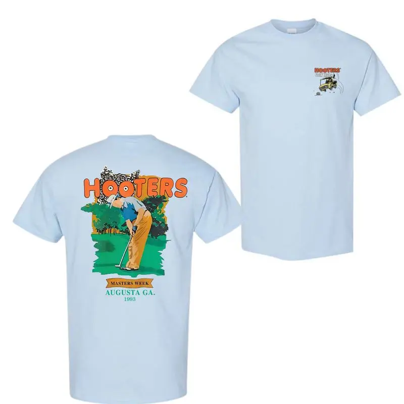 Hooters Golf Club Week 1993 T-Shirt - Vintage 2-Sided Cotton Tee - Unisex Retro Fit