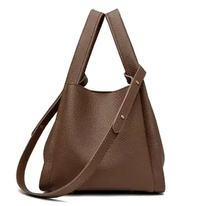Woman Soft Leather Hobo Tote Bag