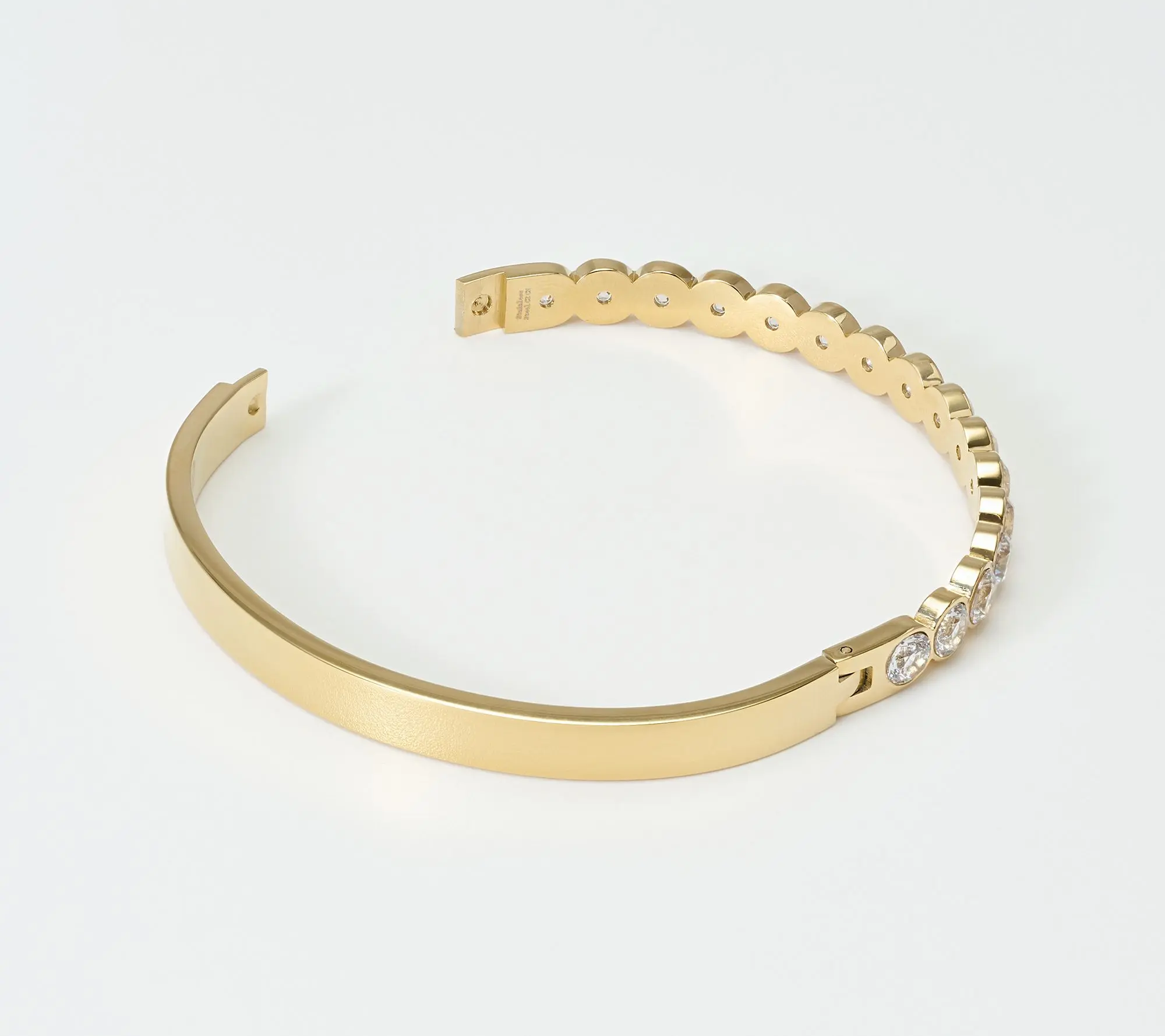 Steel by Diamonique Bezel Set Bangle