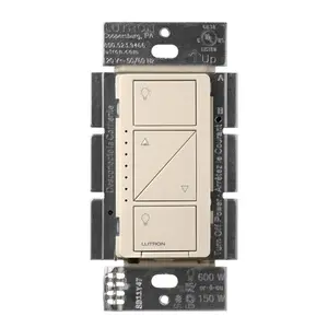 Caseta Wireless Smart LED Dimmer Switch, 150-Watt LED, 3-Way/Multi-Location, Light Almond