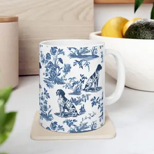 Pointer Mug German Shorthaired Pointer Toile Mug GSP Lover Gift Toile Bird Dog Lover Gift Coffee Cup Pointer Mom Gift Dog Lover Dad Gift