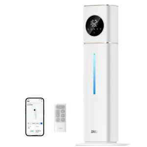 DREO Smart Ultrasonic Humidifier, 100H Runtime for Large Rooms - 3gal