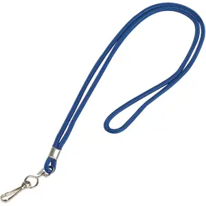 Box Partners  Standard Blue Lanyard with Hook - Pack of 24, Accessories, Office Supplies