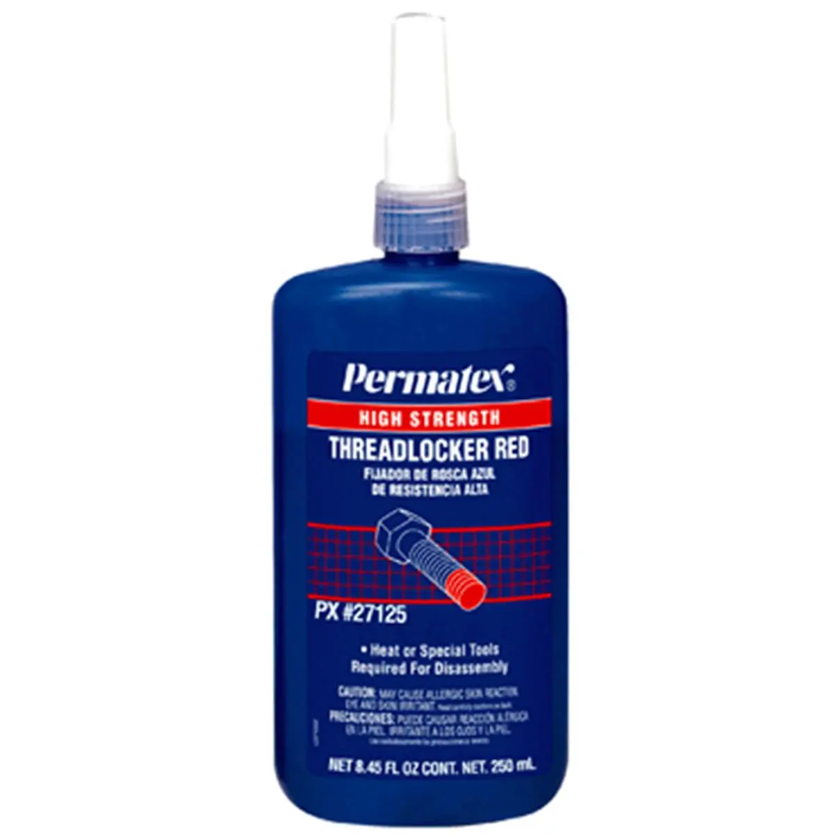 Permatex Heavy Duty Red Threadlocker (Devcon 230-27110), 10 ml Bottle (6 Each), Locks Against Vibration Loosening for 0.375-1 in Nut and Bolt Assemblies, Removable with Heat and Hand Tools
