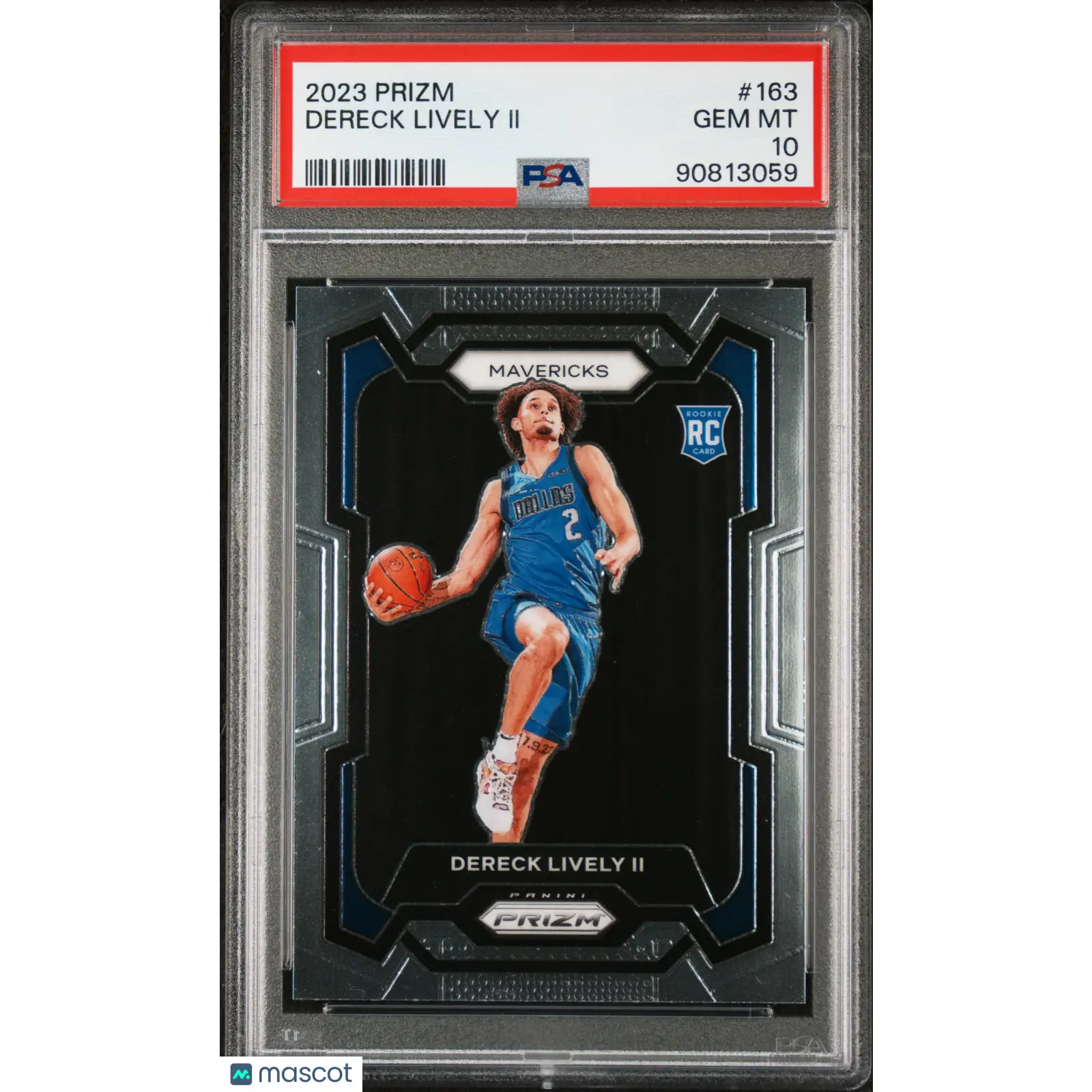 Dereck Lively II PSA 2023 Panini Prizm #163 10