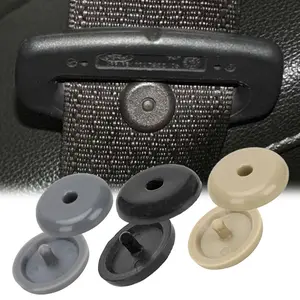 Standard New 2-20Pcs Car Safety Seat Belt Limit Buckle Clip Retainer Seatbelts Stop Button Auto Interior Accessories Black Gray Beige 3 Color For car décor