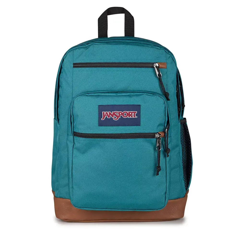 JanSport Cool Student 17" Backpack Fits 15" Laptop Synthetic Leather Bottom - Emerald Green