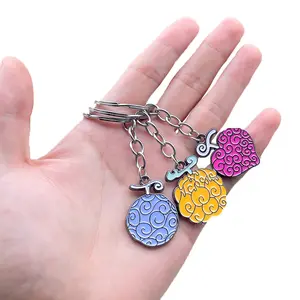 Anime Pirate Copper Keychains & Costume Jewelry - Men’s, Women’s Accessories Including Necklaces, Chokers, Pendants, Keyrings with Ace, Law, Cursed Devil Fruit Designs