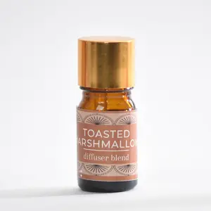 Toasted Marshmallow Diffuser Blend 5ml - Warm Vanilla & Smoky Vetiver Essential Oils - Natural Fall Home Scents - Wellnessed Boutique