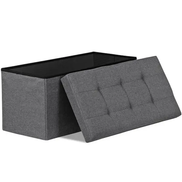 Zenstyle 30-In Storage Bench for Bedroom Entryway End of Bed Folding Foot Rest Ottoman,dorm essentials,home decor
