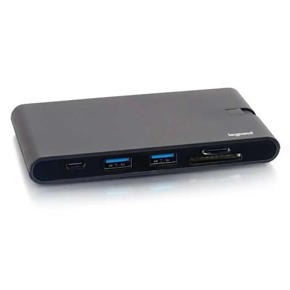 C2G USB-C 9-in-1 Compact Dock with 4K HDMI, VGA, Ethernet, USB, SD Card Reader and Power Delivery