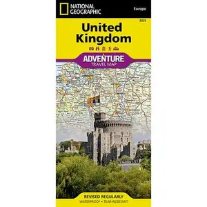 United Kingdom Map -- National Geographic Maps, Sheet Map, Folded