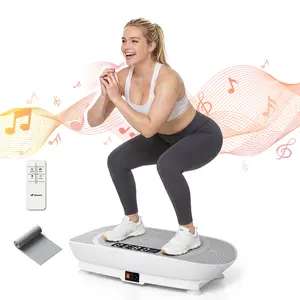 【Creator Live Exclusive】Merach Vibration Plate Exercise Machine, Compact Design with Lymphatic Drainage, High Frequency for Low Impact Full Body Workout, 400Lbs Capacity for Home Gym Kit Workout Equipment Summervibes