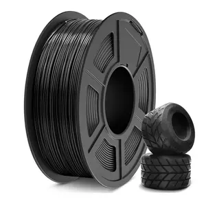 Tpu Filament 1.75mm 250g, 95a Flexible Rubber-Like Material, High Elasticity +/-0.03mm Precision, Ideal for 3D Printing