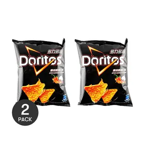 2 Pack Doritos Taiwan Spicy Garlic Flavor Tortilla Chips - 40g Each | Crunchy Snack for Parties & Movie Nights