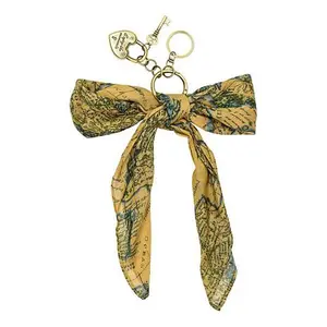 Patricia Nash Bow Bag Charm with Heart Lock Hang Off