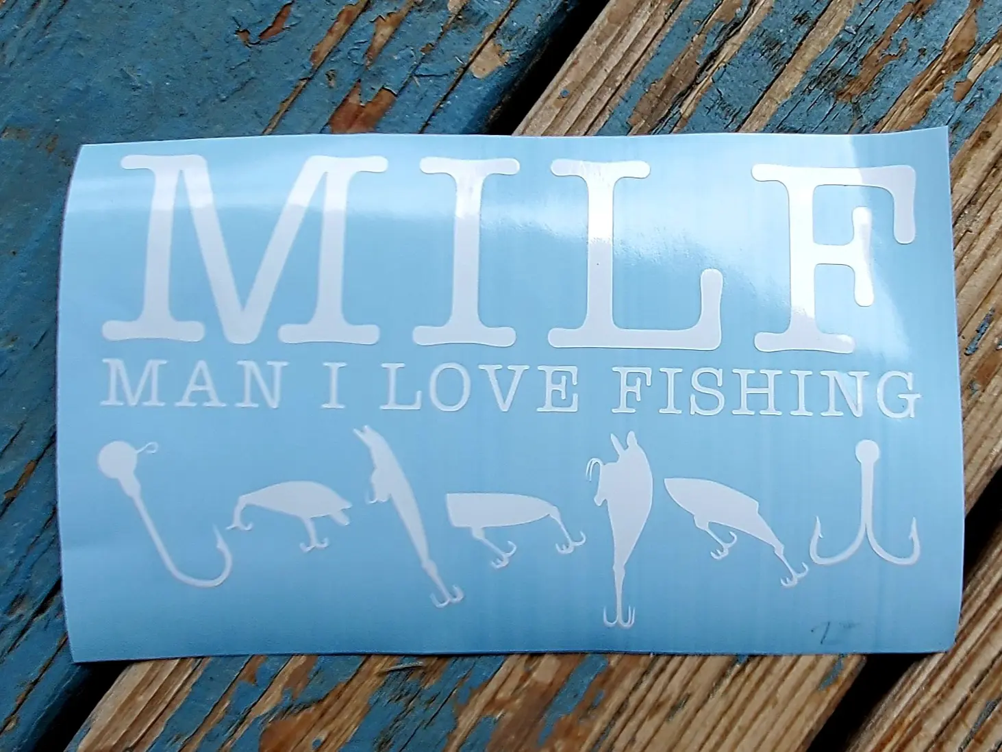 Man I love Fishing Vinyl Decal