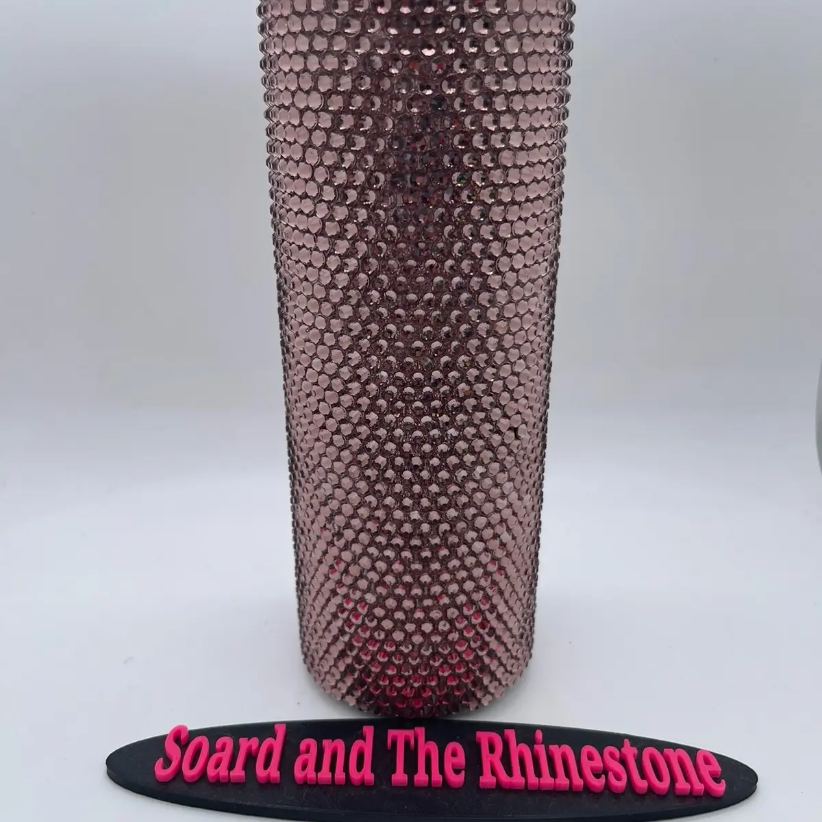 Amethyst rhinestone tumbler