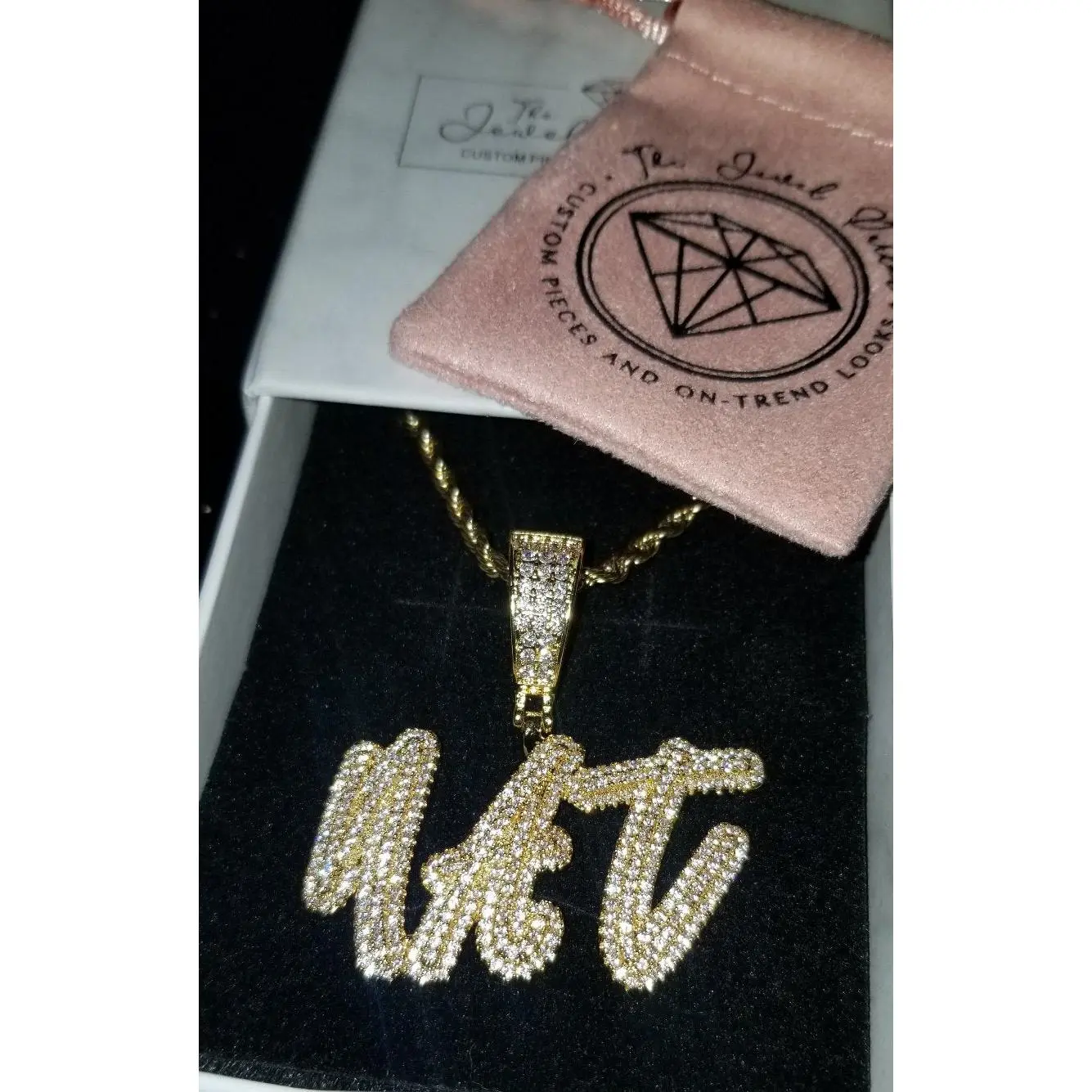 Stacked Layer Icy Custom Name Necklace
