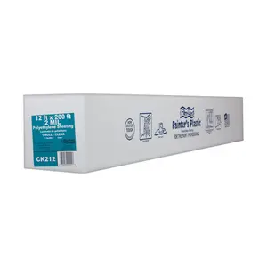 212 MAIN Light Weight Painter’s Sheet, 200x12 ft Polyethylene Film-Gard, Dust Barrier, Overspray Shield, Room Enclosure with Embossed Surface