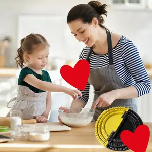 4-in-1 Corn Tortilla Sealer Press – Adjustable for 4”-6”-8”-10” Corn Tortillas and Tacos/Corn Rolls Making Tools | Easy to Clean, BPA-Free, Durable, and Ideal for Home Cooking – Kitchen Utensils Gadgets, Kitchen Essentials (Yellow and Black)