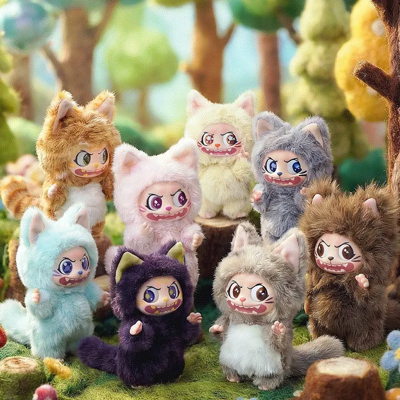 Adorable Look Cat Blind Box Plush Toy - Kids Safe Plush Fabric, Expressive Eyes - Collectors' Item, Ideal Gift for Cat Lovers
