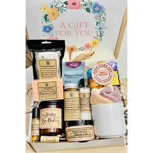 Birthday Spa Gift Box for Her, Mom Birthday Gift, Self Care Package, Thank you Gift, Thinking of you, Relaxation Birthday Gift Box, Pamper Gift Box for Women