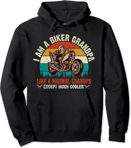 I Am A Biker Grandpa Like A Normal Grandpa Except Much Coole Pullover Hoodie - Michaelapa Shop 25B0CQS5GGWW