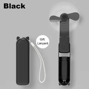 Portable Mini Handheld Fan Small Pocket Fan USB Rechargeable Battery Fan Folding Cooling Hand Fan Mini USB Fan with Power Bank