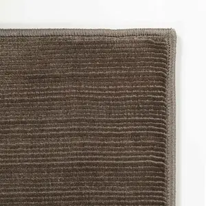 Lori Dark Brown Hand Loomed Cut and Sew Custom Rug